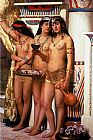 John Collier Pharaoh's Handmaidens painting